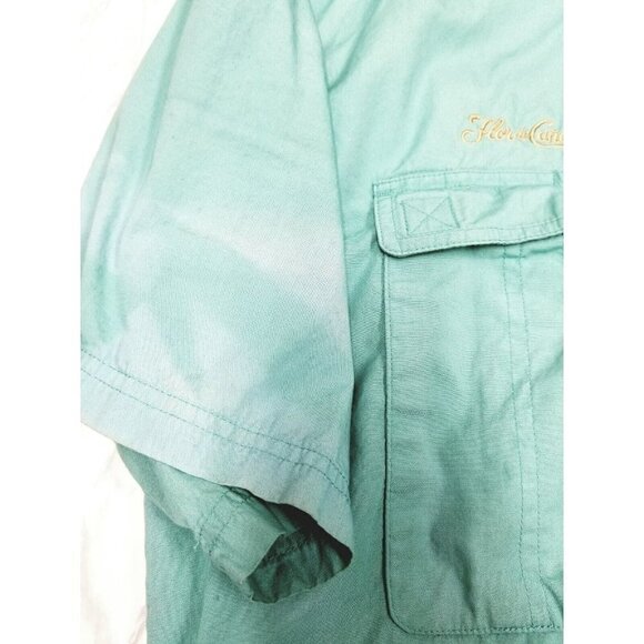 Hook and Tackle Mens fishing shirt XL Aqua Hi-Tech Fishing Shirt Vented-Pockets - Picture 2 of 16